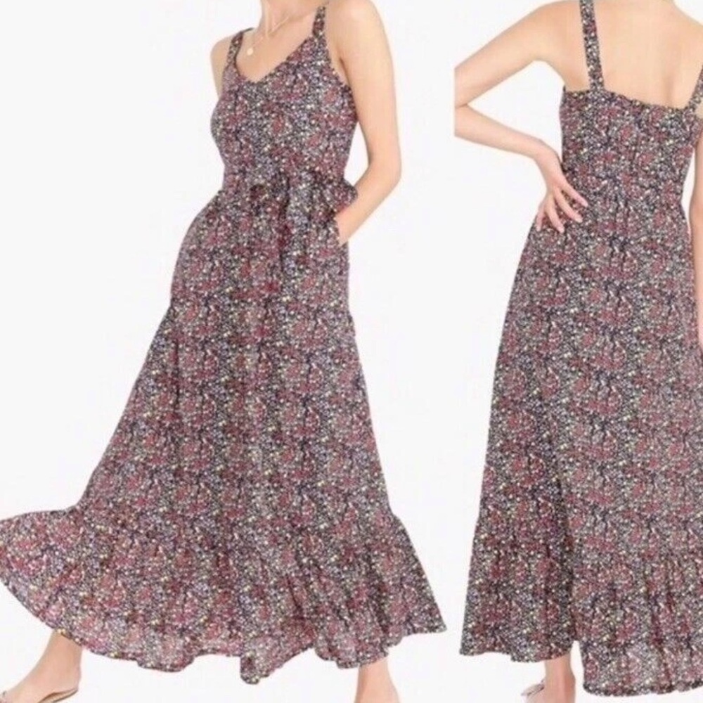 Floral Sleeveless Maxi Dress